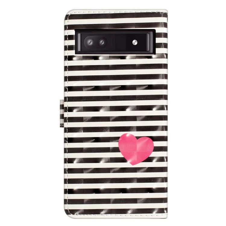 For Google Pixel 8a Case Card Slots Pattern Printing PU Leather Phone Cover