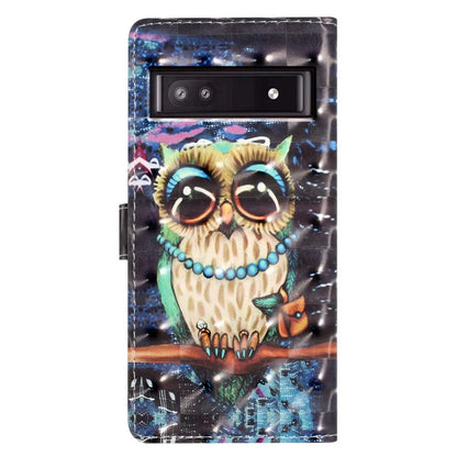 For Google Pixel 8a Case Card Slots Pattern Printing PU Leather Phone Cover