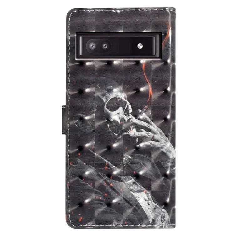 For Google Pixel 8a Case Card Slots Pattern Printing PU Leather Phone Cover