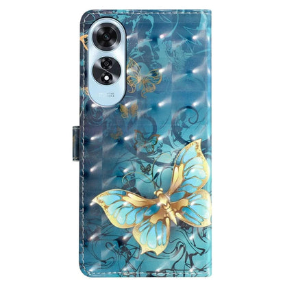 For Oppo A60 4G Case 3D Pattern Stand Leather Phone Cover with Card Slots Holder