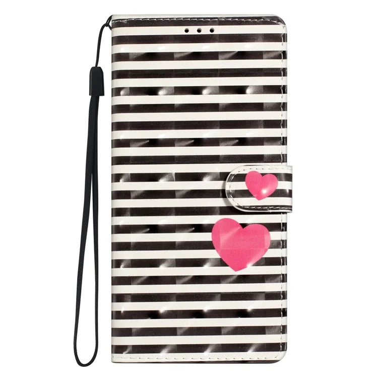 For Oppo A60 4G Case 3D Pattern Stand Leather Phone Cover with Card Slots Holder