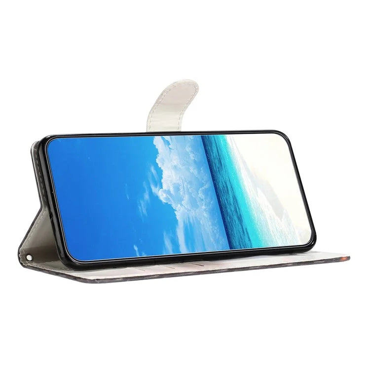 For Oppo A60 4G Case 3D Pattern Stand Leather Phone Cover with Card Slots Holder