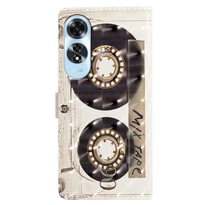 For Oppo A60 4G Case 3D Pattern Stand Leather Phone Cover with Card Slots Holder