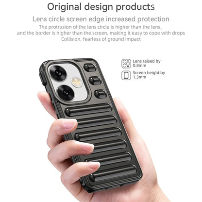 Capsule Series for Xiaomi Redmi Turbo 3 5G / Poco F6 5G TPU Case Ribbed Phone Back Cover