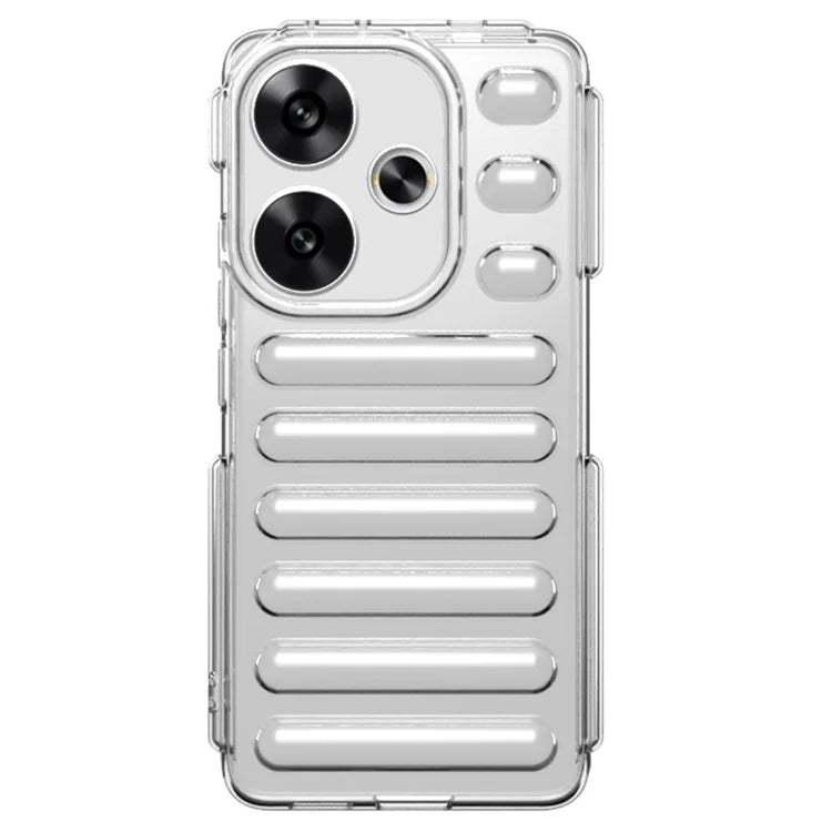 Capsule Series for Xiaomi Redmi Turbo 3 5G / Poco F6 5G TPU Case Ribbed Phone Back Cover