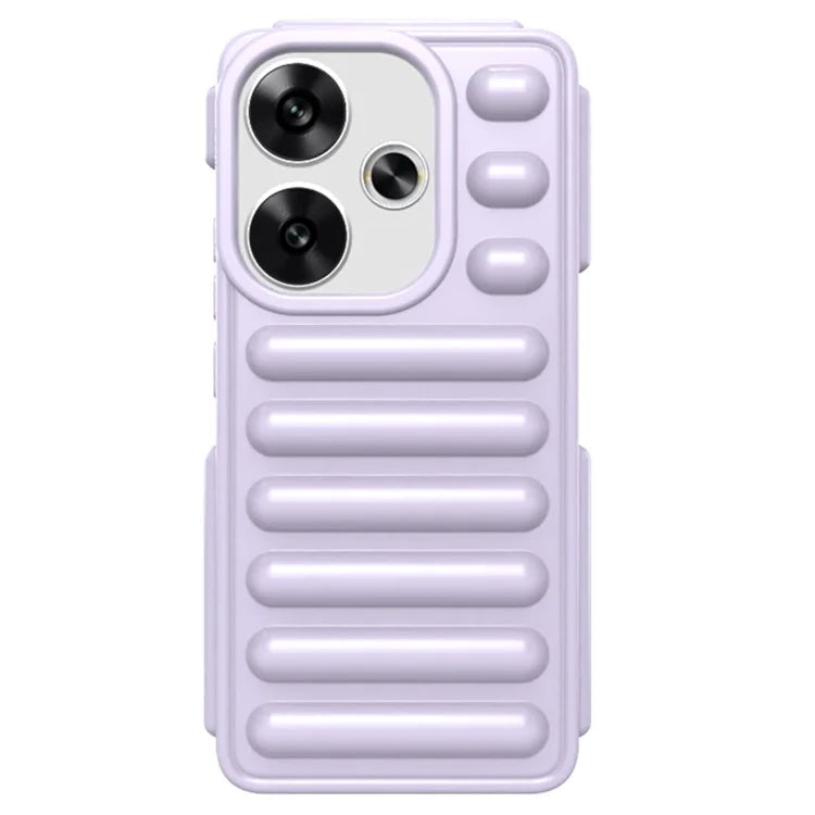 Capsule Series for Xiaomi Redmi Turbo 3 5G / Poco F6 5G TPU Case Ribbed Phone Back Cover