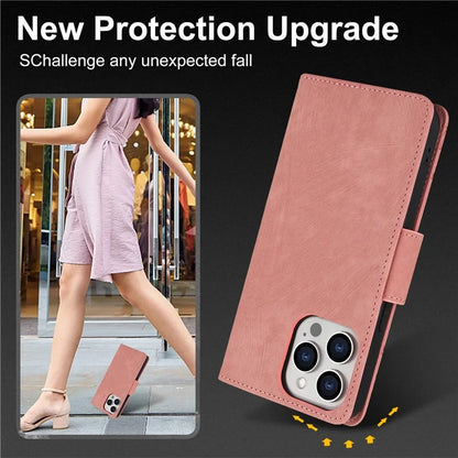 SY-001 For iPhone 16 Pro Max Case PU Leather Flip Phone Cover Imprinted Butterfly Flower