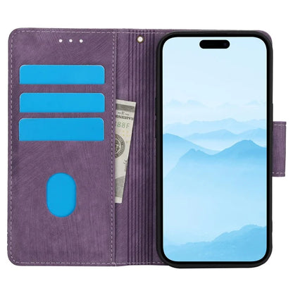 SY-001 For iPhone 15 Case Flip Wallet Shockproof Leather Phone Cover with Wrist Strap