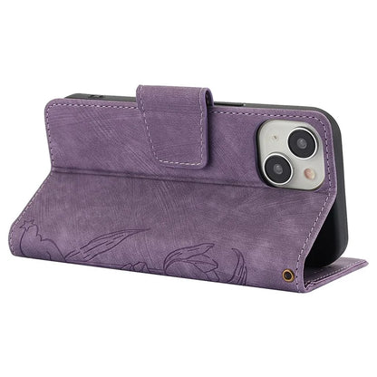 SY-001 For iPhone 15 Case Flip Wallet Shockproof Leather Phone Cover with Wrist Strap