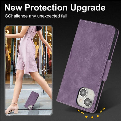 SY-001 For iPhone 15 Case Flip Wallet Shockproof Leather Phone Cover with Wrist Strap