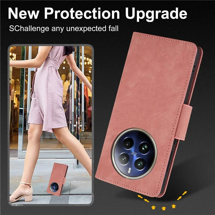 SY-001 For Realme 12 Pro 5G / 12 Pro+ 5G Case with Wrist Strap Butterfly Flower Leather Phone Cover Folio Wallet