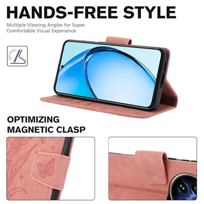 SY-001 For Realme 12 Pro 5G / 12 Pro+ 5G Case with Wrist Strap Butterfly Flower Leather Phone Cover Folio Wallet