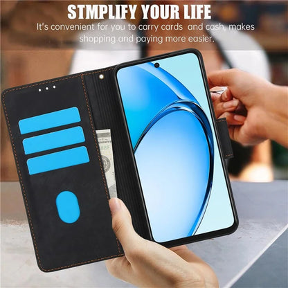 SY-001 For Realme 12 Pro 5G / 12 Pro+ 5G Case with Wrist Strap Butterfly Flower Leather Phone Cover Folio Wallet