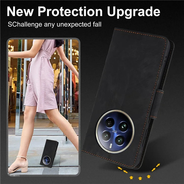 SY-001 For Realme 12 Pro 5G / 12 Pro+ 5G Case with Wrist Strap Butterfly Flower Leather Phone Cover Folio Wallet