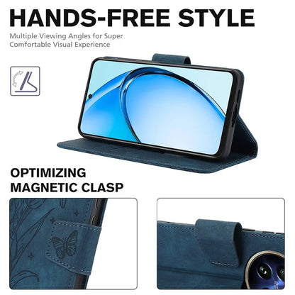 SY-001 For Realme 12 Pro 5G / 12 Pro+ 5G Case with Wrist Strap Butterfly Flower Leather Phone Cover Folio Wallet