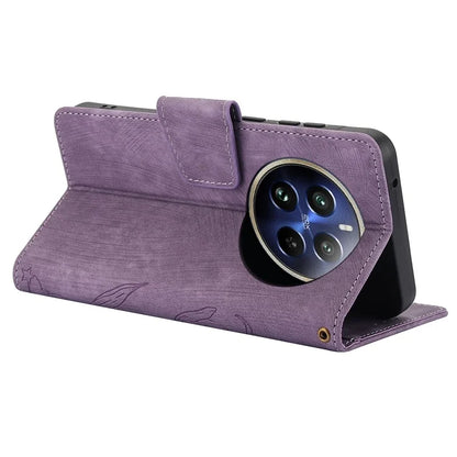 SY-001 For Realme 12 Pro 5G / 12 Pro+ 5G Case with Wrist Strap Butterfly Flower Leather Phone Cover Folio Wallet