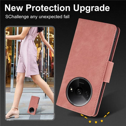 SY-001 For Xiaomi Redmi A3 / Poco C61 4G Case PU Leather Phone Cover with Wrist Strap