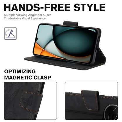 SY-001 For Xiaomi Redmi A3 / Poco C61 4G Case PU Leather Phone Cover with Wrist Strap
