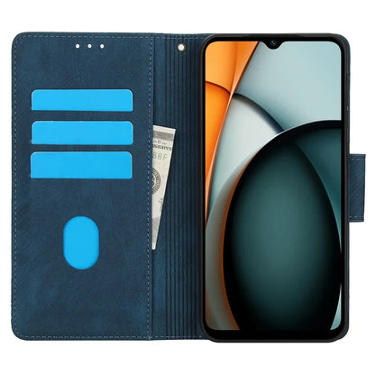 SY-001 For Xiaomi Redmi A3 / Poco C61 4G Case PU Leather Phone Cover with Wrist Strap