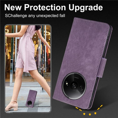 SY-001 For Xiaomi Redmi A3 / Poco C61 4G Case PU Leather Phone Cover with Wrist Strap