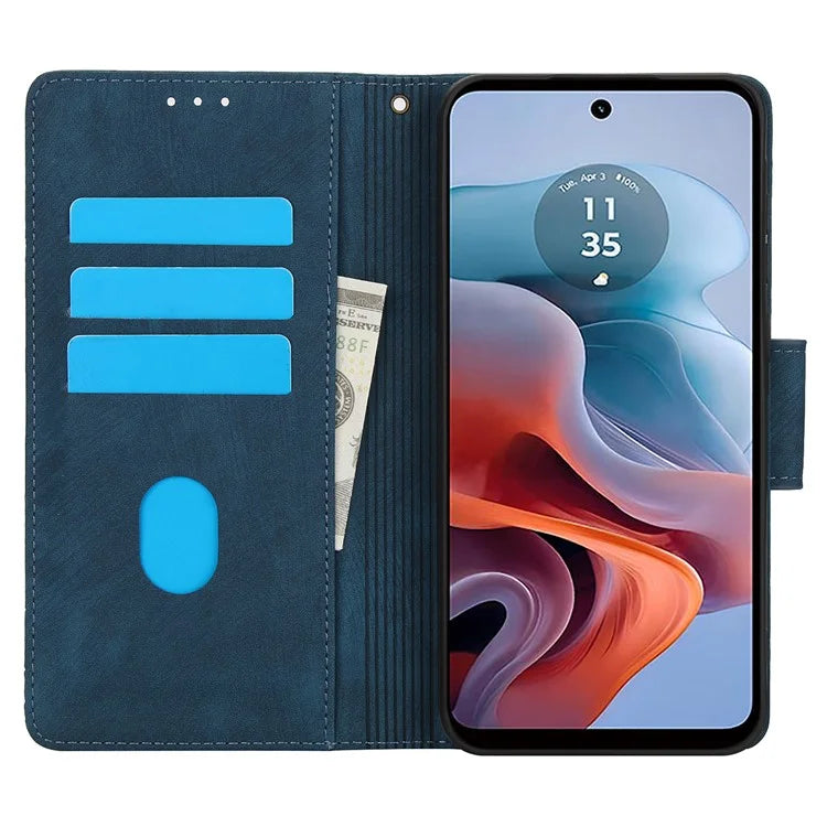 SY-001 For Motorola Moto G 5G (2024) / G Play 5G (2024) Phone Case Pattern Imprint Anti-Drop Leather Cover