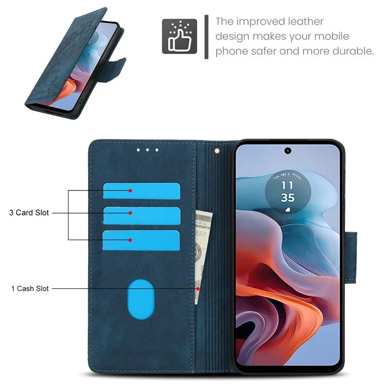 SY-001 For Motorola Moto G 5G (2024) / G Play 5G (2024) Phone Case Pattern Imprint Anti-Drop Leather Cover