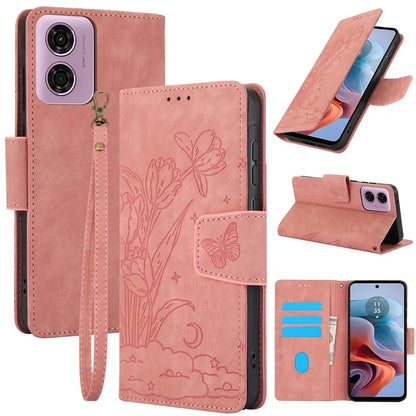 SY-001 For Motorola Moto G 5G (2024) / G Play 5G (2024) Phone Case Pattern Imprint Anti-Drop Leather Cover