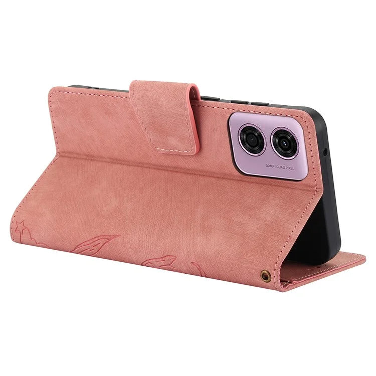 SY-001 For Motorola Moto G 5G (2024) / G Play 5G (2024) Phone Case Pattern Imprint Anti-Drop Leather Cover
