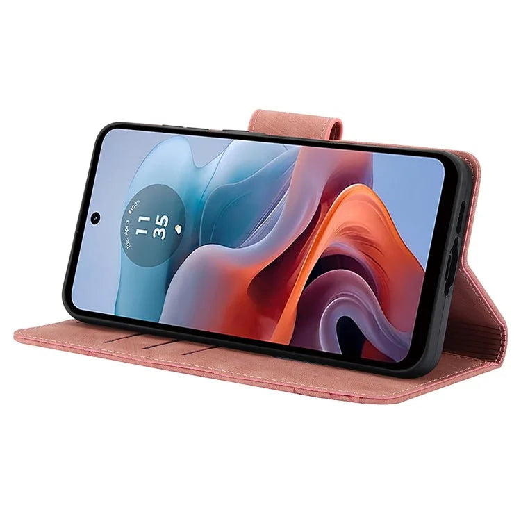 SY-001 For Motorola Moto G 5G (2024) / G Play 5G (2024) Phone Case Pattern Imprint Anti-Drop Leather Cover