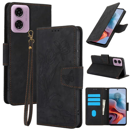 SY-001 For Motorola Moto G 5G (2024) / G Play 5G (2024) Phone Case Pattern Imprint Anti-Drop Leather Cover