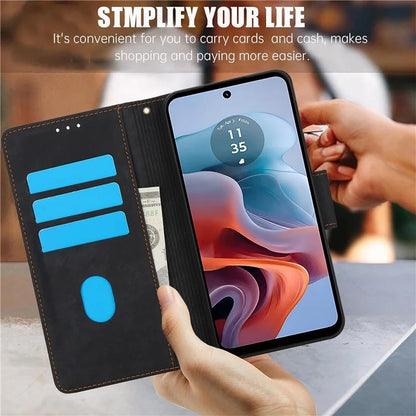 SY-001 For Motorola Moto G 5G (2024) / G Play 5G (2024) Phone Case Pattern Imprint Anti-Drop Leather Cover