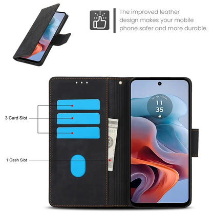 SY-001 For Motorola Moto G 5G (2024) / G Play 5G (2024) Phone Case Pattern Imprint Anti-Drop Leather Cover