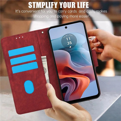 SY-001 For Motorola Moto G 5G (2024) / G Play 5G (2024) Phone Case Pattern Imprint Anti-Drop Leather Cover