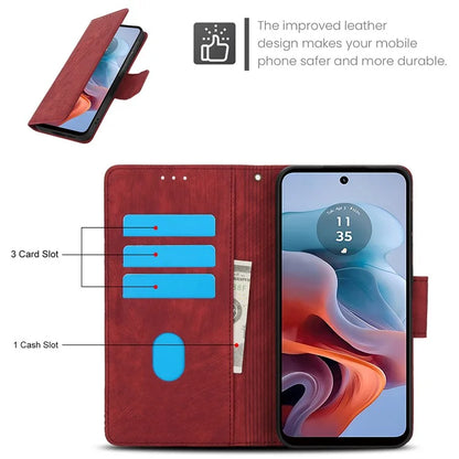 SY-001 For Motorola Moto G 5G (2024) / G Play 5G (2024) Phone Case Pattern Imprint Anti-Drop Leather Cover