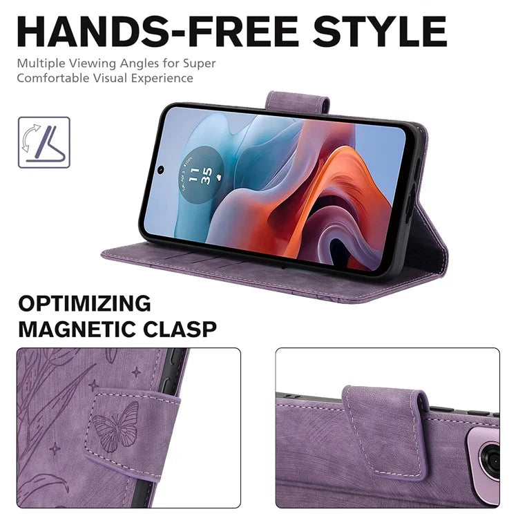 SY-001 For Motorola Moto G 5G (2024) / G Play 5G (2024) Phone Case Pattern Imprint Anti-Drop Leather Cover