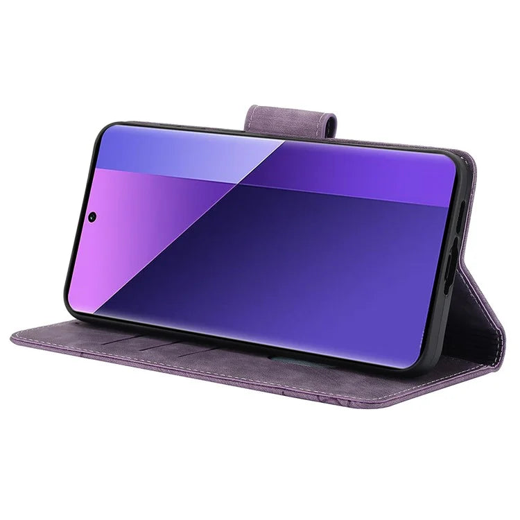 SY-001 For Xiaomi Redmi Note 13 Pro+ 5G Phone Case Pattern Imprint Anti-Scratch Leather Flip Cover