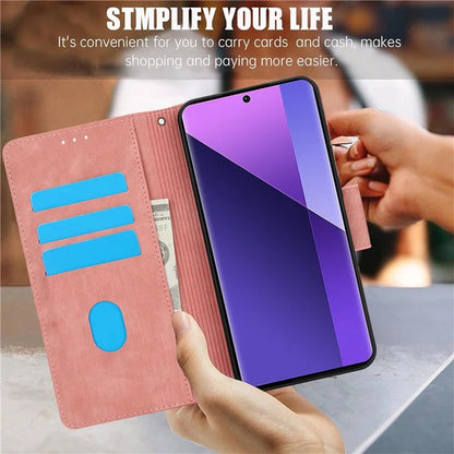 SY-001 For Xiaomi Redmi Note 13 Pro+ 5G Phone Case Pattern Imprint Anti-Scratch Leather Flip Cover