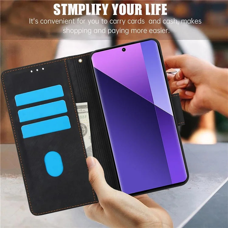 SY-001 For Xiaomi Redmi Note 13 Pro+ 5G Phone Case Pattern Imprint Anti-Scratch Leather Flip Cover