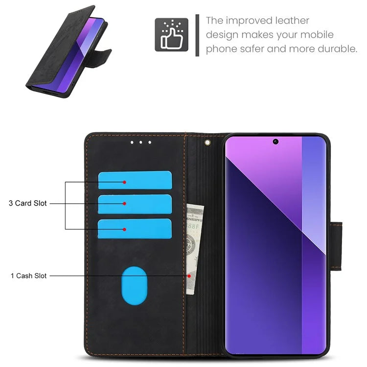 SY-001 For Xiaomi Redmi Note 13 Pro+ 5G Phone Case Pattern Imprint Anti-Scratch Leather Flip Cover