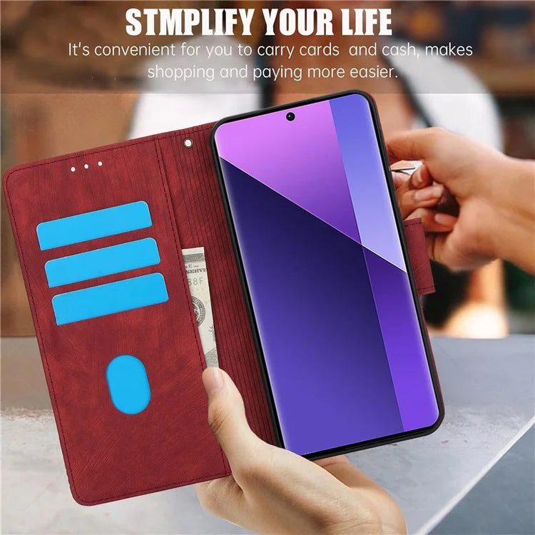 SY-001 For Xiaomi Redmi Note 13 Pro+ 5G Phone Case Pattern Imprint Anti-Scratch Leather Flip Cover