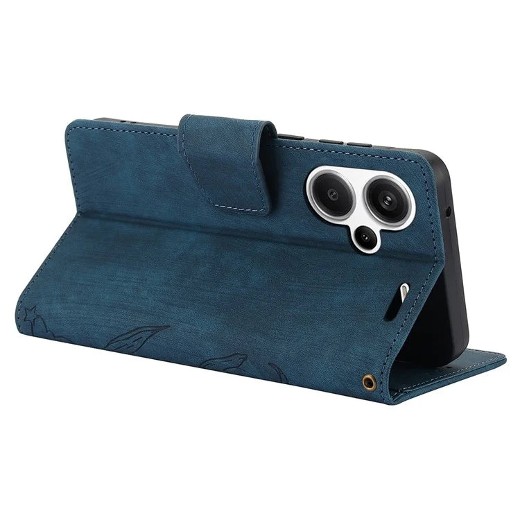SY-001 For Xiaomi Redmi Note 13 Pro+ 5G Phone Case Pattern Imprint Anti-Scratch Leather Flip Cover