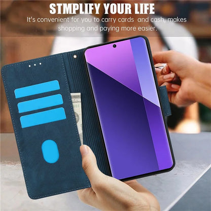 SY-001 For Xiaomi Redmi Note 13 Pro+ 5G Phone Case Pattern Imprint Anti-Scratch Leather Flip Cover