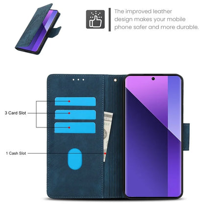 SY-001 For Xiaomi Redmi Note 13 Pro+ 5G Phone Case Pattern Imprint Anti-Scratch Leather Flip Cover