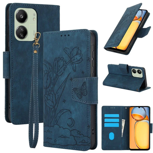 SY-001 For Xiaomi Redmi 13C 4G / 5G / 13R 5G / Poco M6 5G / Poco C65 4G / M6 5G Case Leather Wallet Folio Phone Cover