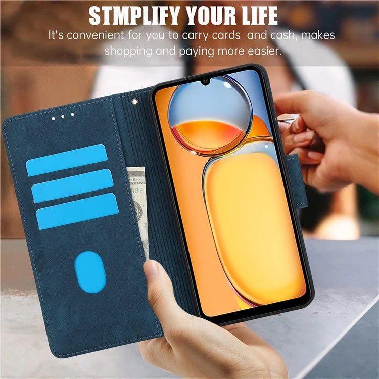 SY-001 For Xiaomi Redmi 13C 4G / 5G / 13R 5G / Poco M6 5G / Poco C65 4G / M6 5G Case Leather Wallet Folio Phone Cover