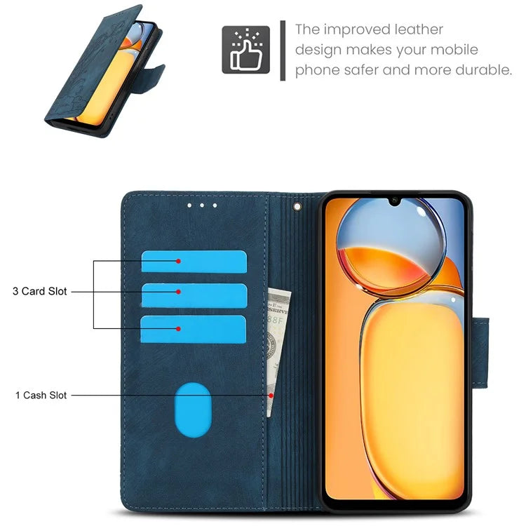 SY-001 For Xiaomi Redmi 13C 4G / 5G / 13R 5G / Poco M6 5G / Poco C65 4G / M6 5G Case Leather Wallet Folio Phone Cover