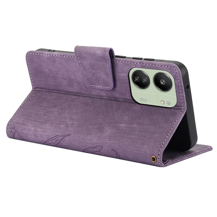 SY-001 For Xiaomi Redmi 13C 4G / 5G / 13R 5G / Poco M6 5G / Poco C65 4G / M6 5G Case Leather Wallet Folio Phone Cover