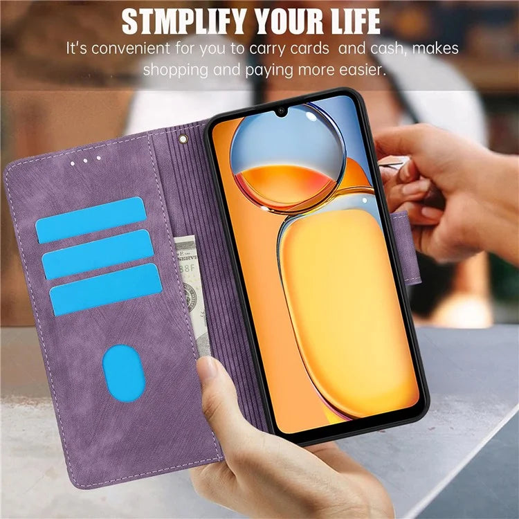 SY-001 For Xiaomi Redmi 13C 4G / 5G / 13R 5G / Poco M6 5G / Poco C65 4G / M6 5G Case Leather Wallet Folio Phone Cover