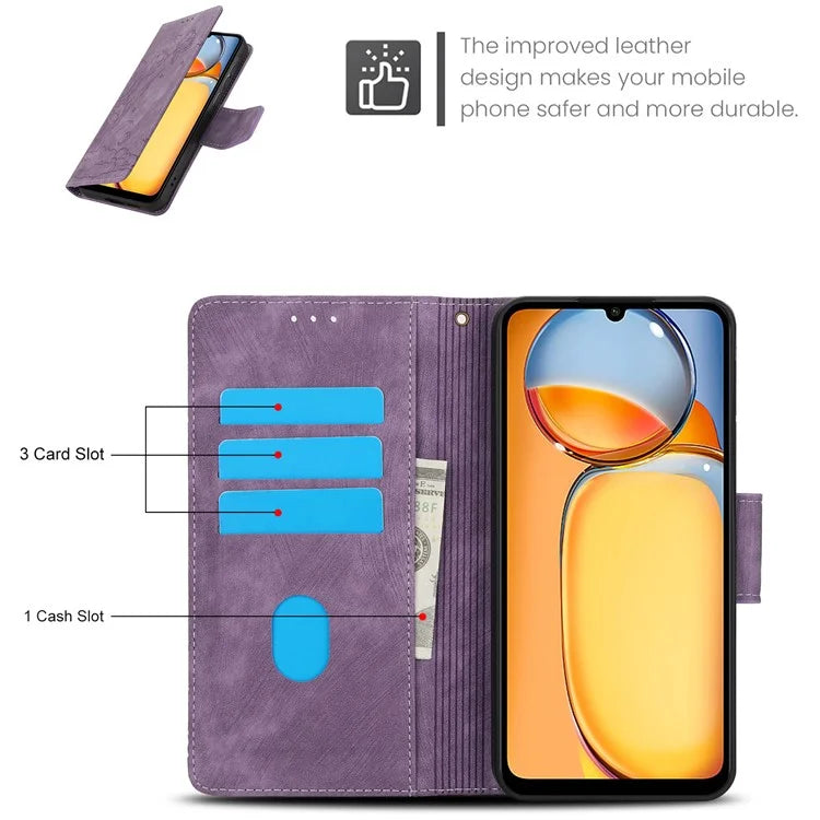 SY-001 For Xiaomi Redmi 13C 4G / 5G / 13R 5G / Poco M6 5G / Poco C65 4G / M6 5G Case Leather Wallet Folio Phone Cover