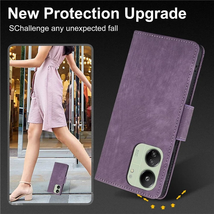 SY-001 For Xiaomi Redmi 13C 4G / 5G / 13R 5G / Poco M6 5G / Poco C65 4G / M6 5G Case Leather Wallet Folio Phone Cover